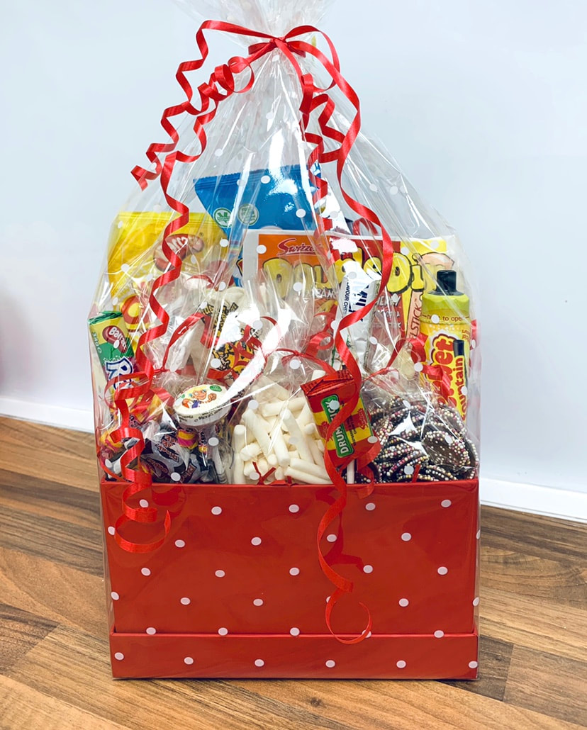 Retro hamper, 80s sweets 70s sweets old fashioned sweets retro sweet hamper delivered in coleshill