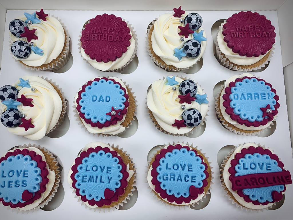 Avfc Aston Villa birthday cupcakes cupcake maker in coleshill sweet Things Coleshill 